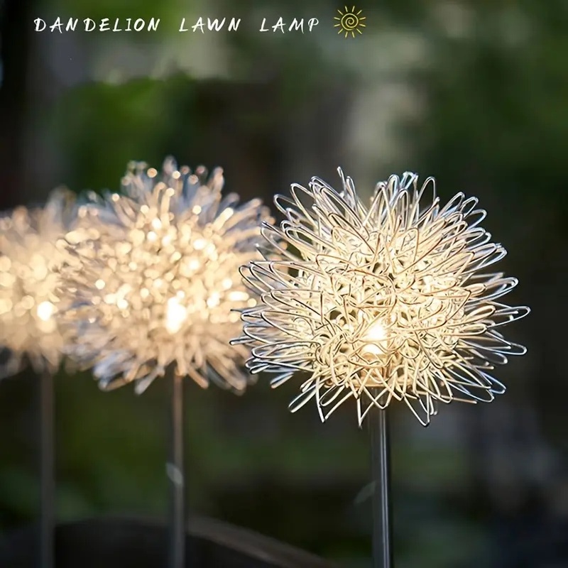 Garden Lighting Decor - Luces LED solares de diente de