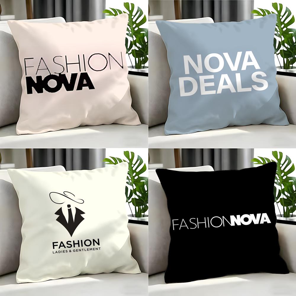 Nova Decor & Lighting Vase Glass Brun 26Cm - Marca FFashion Nova, funda de cojín,