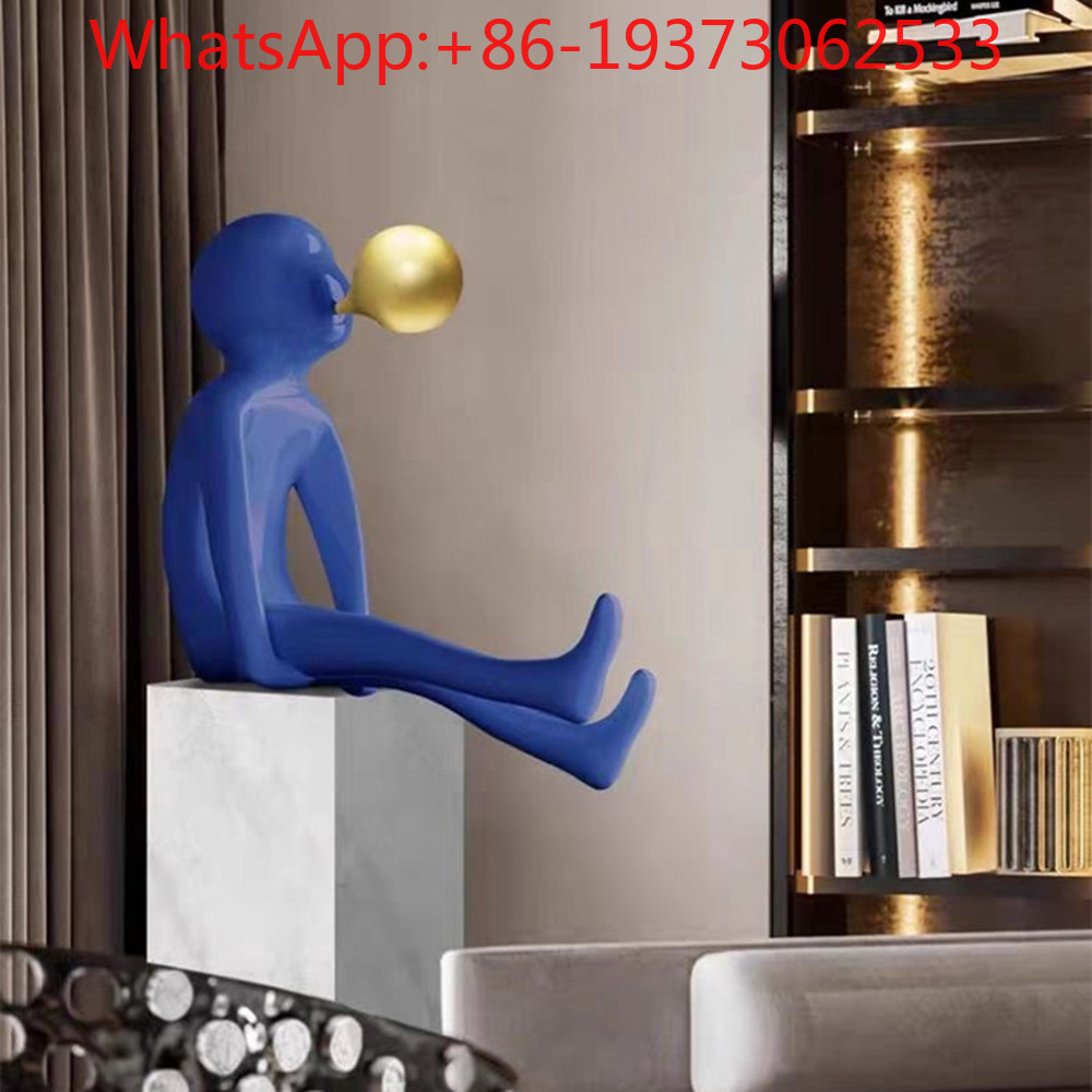 Decor Lighting & Decor Fires - Escultura de Entrada con Figura Soplando