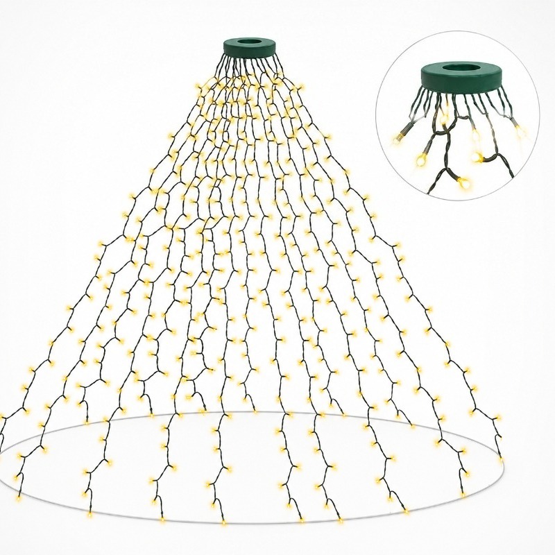 Garden Lighting Decor - Guirnalda de Luces LED USB Impermeables,