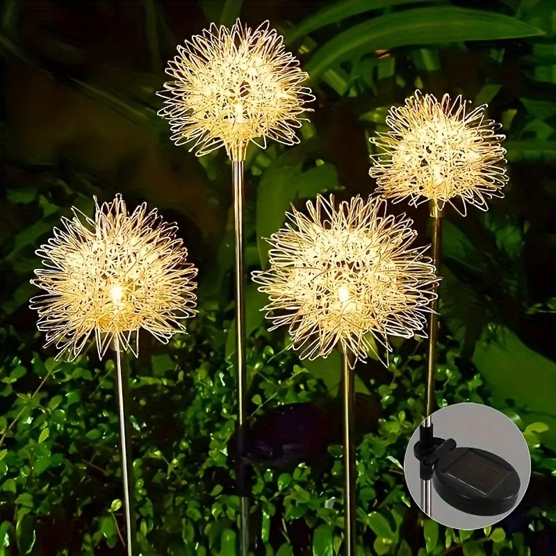 Luces LED solares de diente de - Garden Lighting Decor reseña y precio