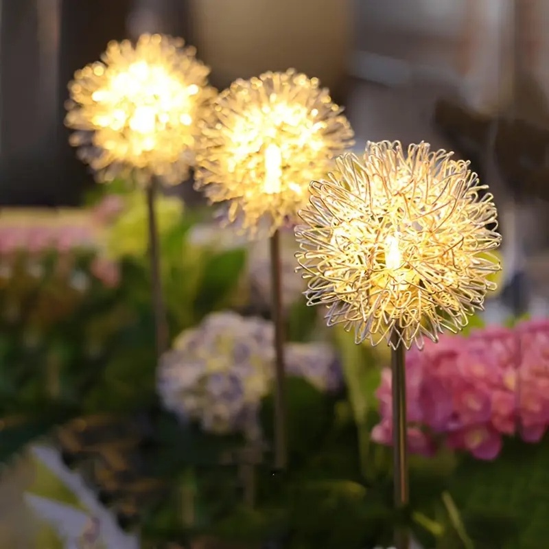 Luces LED solares de diente de - Garden Lighting Decor reseña y precio