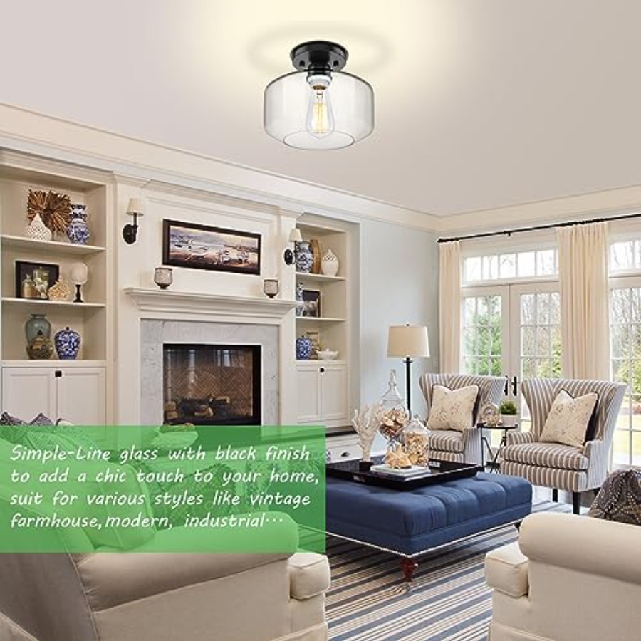 Lámpara de Techo Semi Empotrad - Pendant Light Shade reseña y precio