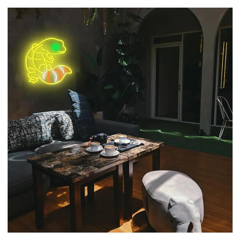 Letrero de neón con forma de G - Gecko Lighting & Decor reseña y precio