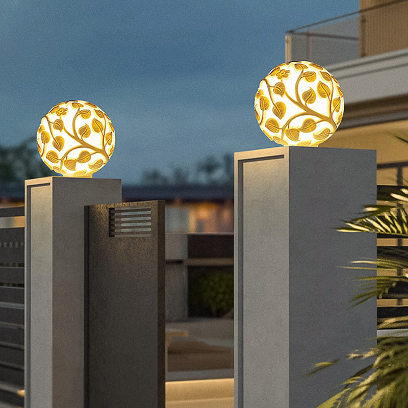 Luces de columna para exterior - Garden Lighting Decor reseña y precio