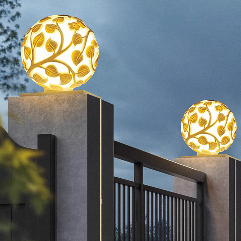 Luces de columna para exterior - Garden Lighting Decor reseña y precio