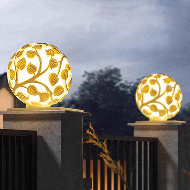 Luces de columna para exterior - Garden Lighting Decor reseña y precio