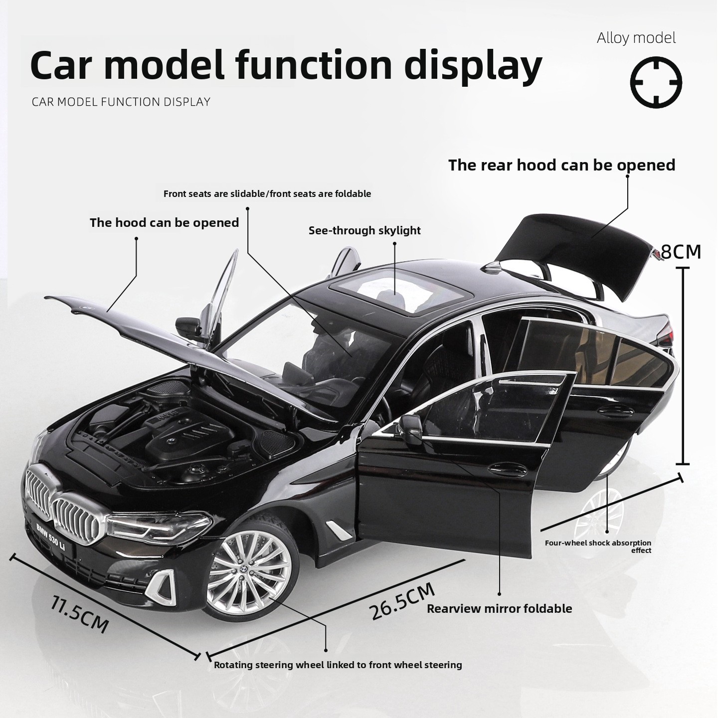 OK 1:18 BMW 530li coche en min - Ok Lighting Decor reseña y precio