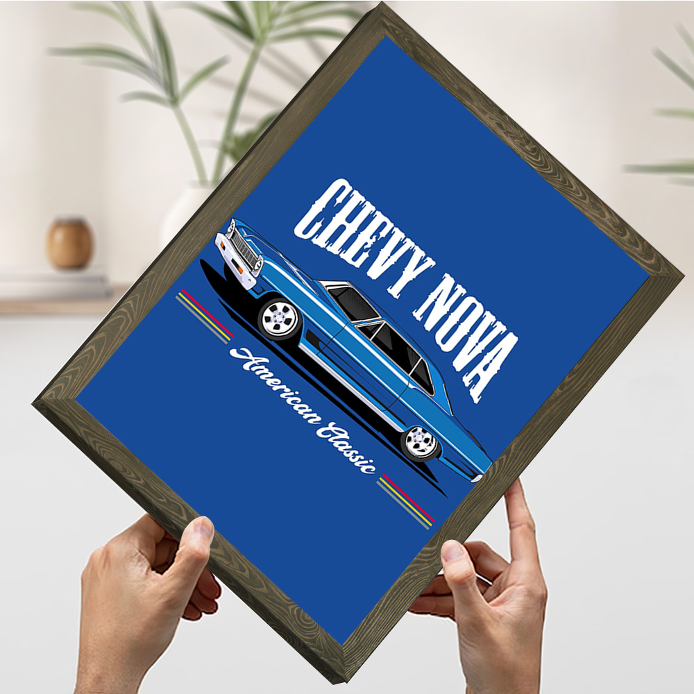 Póster impreso de coches clási - Nova Decor & Lighting Vase Glass Brun 26Cm reseña y precio