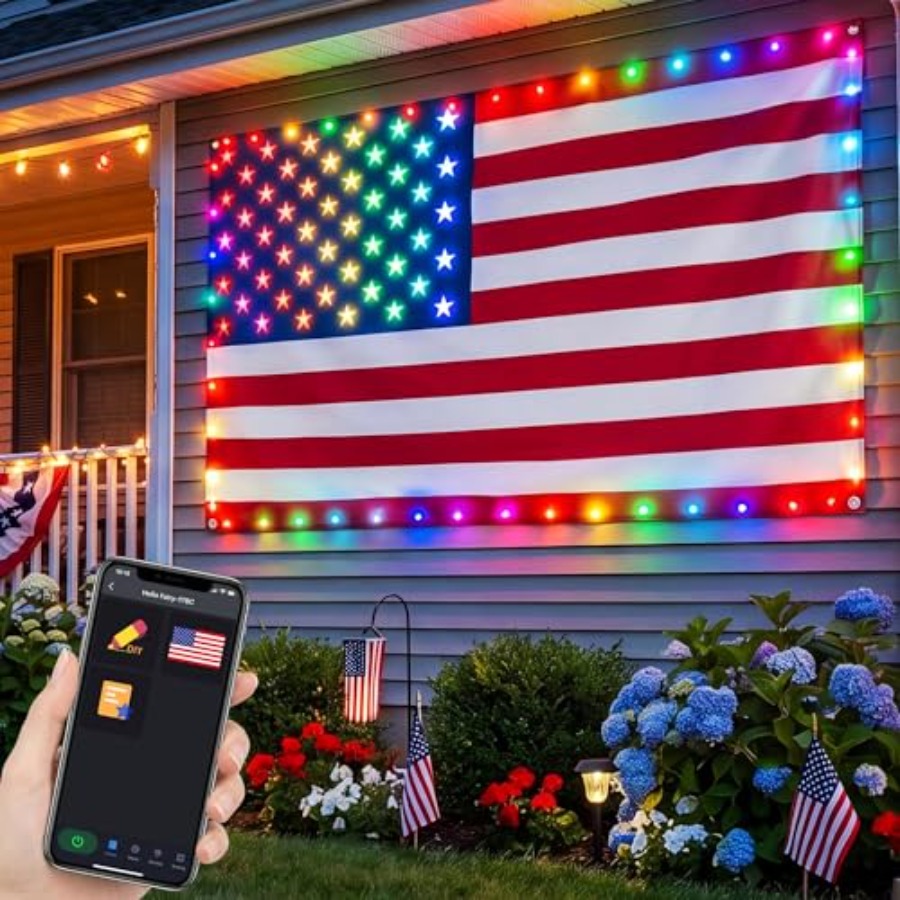 Bandera Americana Inteligente  - Up Lighting Decor reseña y precio