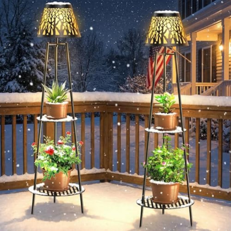 Paquete de 2 Lámparas Solares  - Garden Lighting Decor reseña y precio