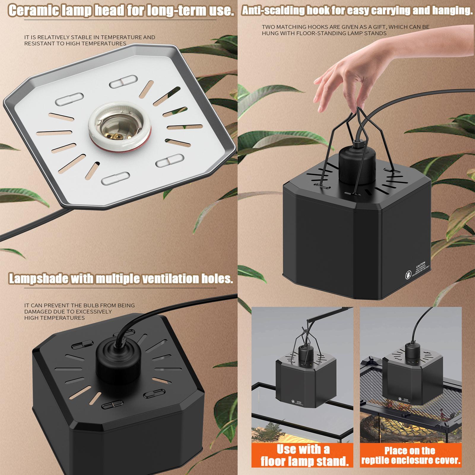 Cubierta de lámpara de calor p - Gecko Lighting & Decor reseña y precio