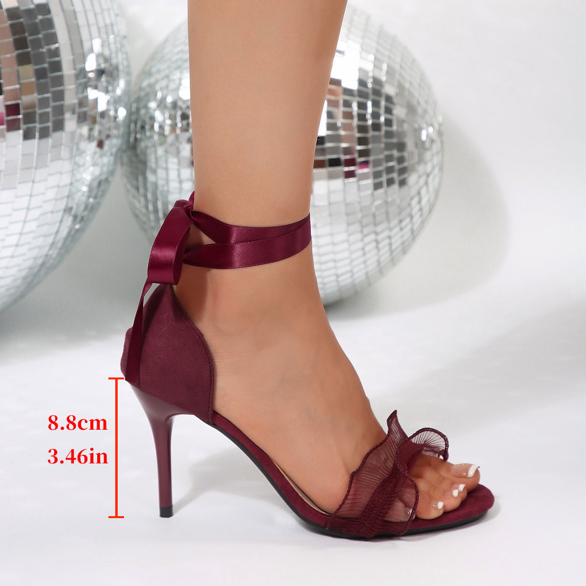 Sandalias de Tacón Alto Negras - Up Lighting Decor reseña y precio
