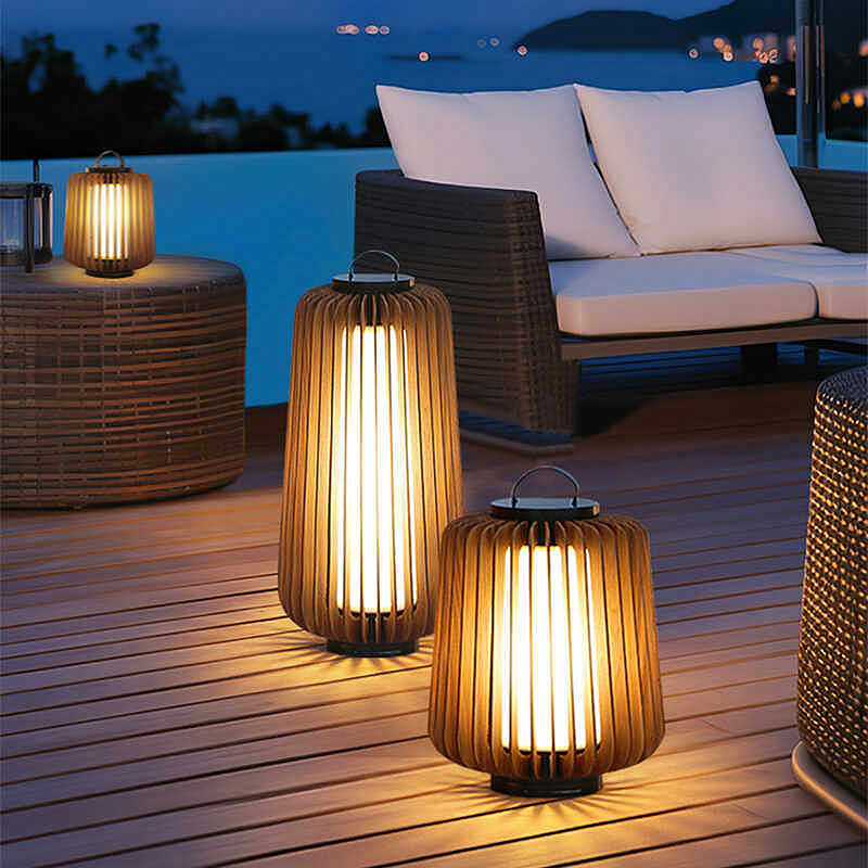 Lámpara de pie luminosa para p - Garden Lighting Decor reseña y precio