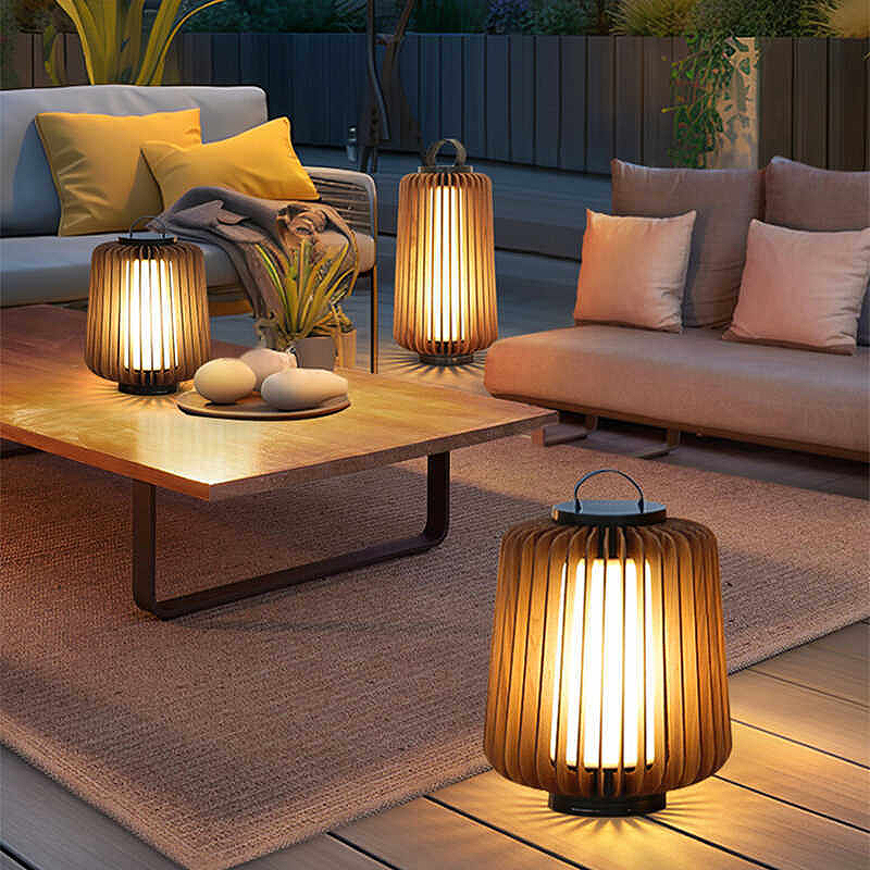 Lámpara de pie luminosa para p - Garden Lighting Decor reseña y precio