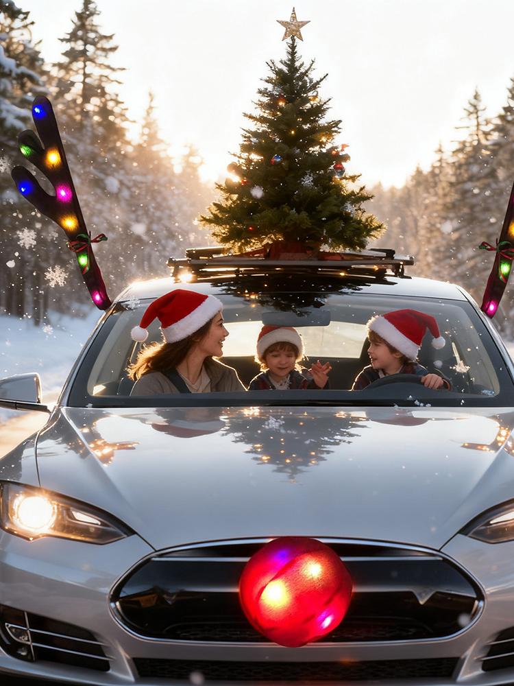 Astas de reno para coche con l - Up Lighting Decor reseña y precio