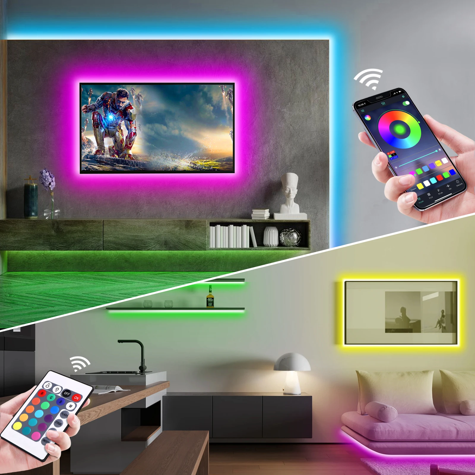 Tira de luces LED de neón RGB  - Lighting Decoration For Home reseña y precio