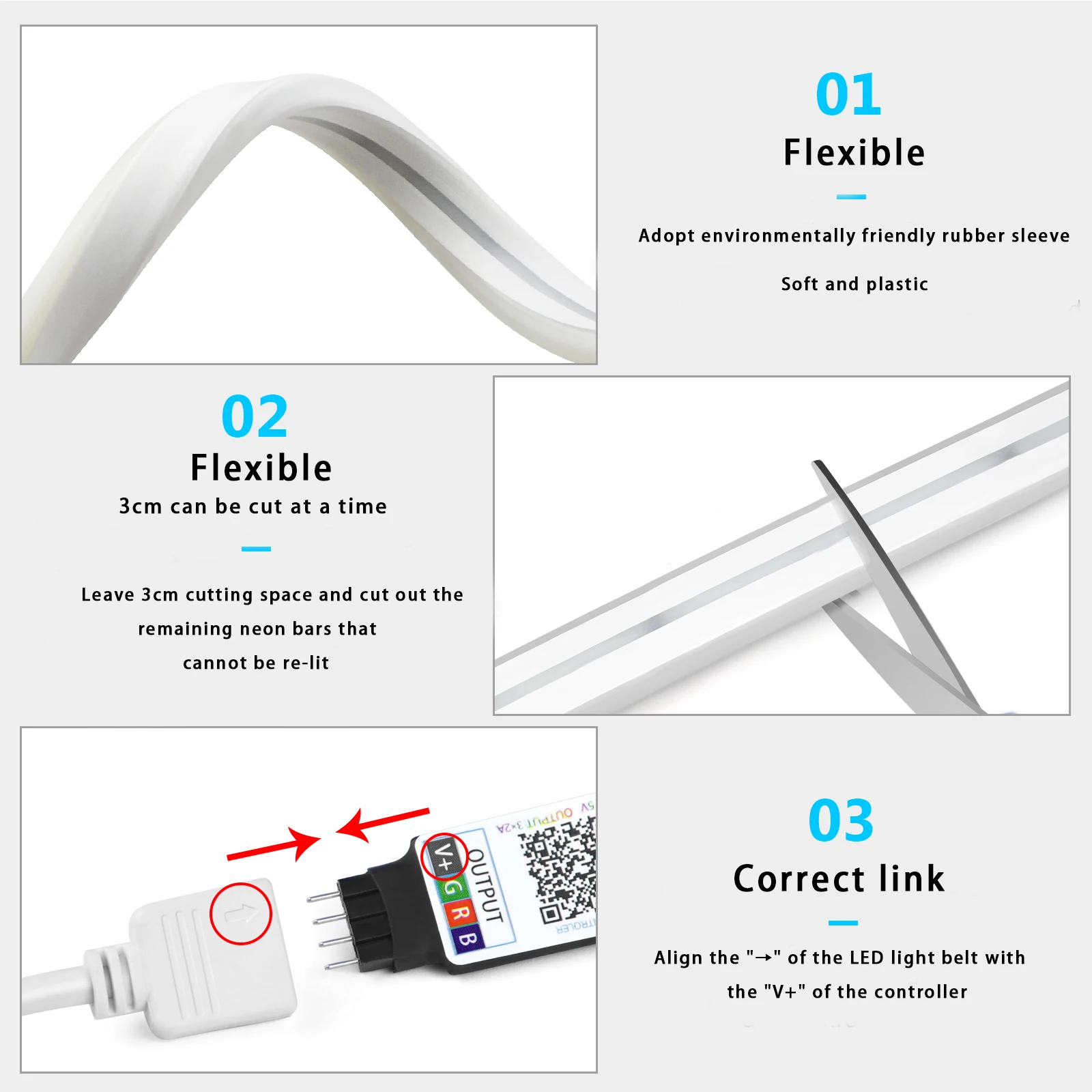 Tira de luces LED de neón RGB  - Lighting Decoration For Home reseña y precio